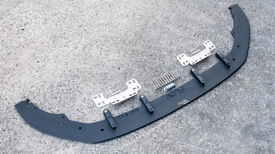 mk7r front - Volkswagen MK7 Golf R Splitter Set